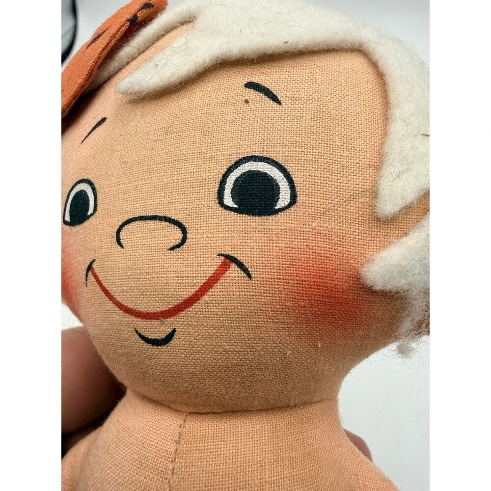 1972 KNICKERBOCKER Toy HANNA BARBERA BAMM BAMM Flintstones STUFFED DOLL 6.5”